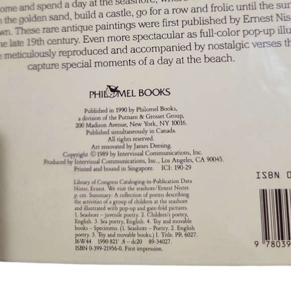 Set of 3 Ernest Nister Pop Up & Moving Books - Picture 12 of 12